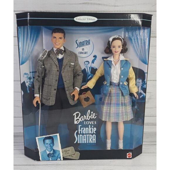 Nib- Vtg 1999 Barbie Loves Frank Frankie Sinatra Set Collectors Edition - Picture 2 of 5
